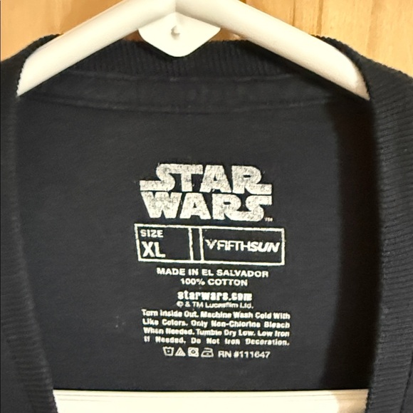 Star Wars Black and Gray Darth Vader Mens Tee - Picture 2 of 3